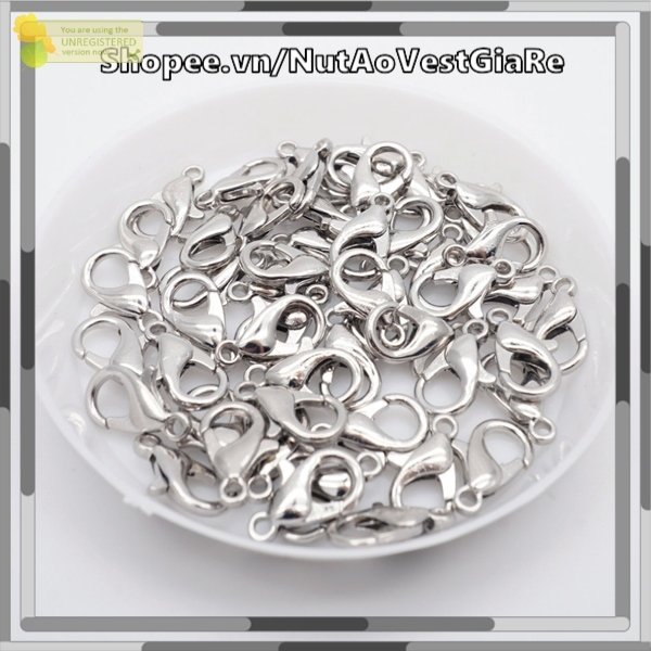 Set 10 chiếc móc càng cua 1.1cm làm vòng tay, móc khóa, handmade