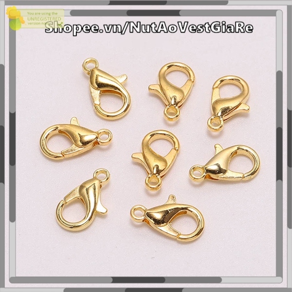 Set 10 chiếc móc càng cua 1.1cm làm vòng tay, móc khóa, handmade