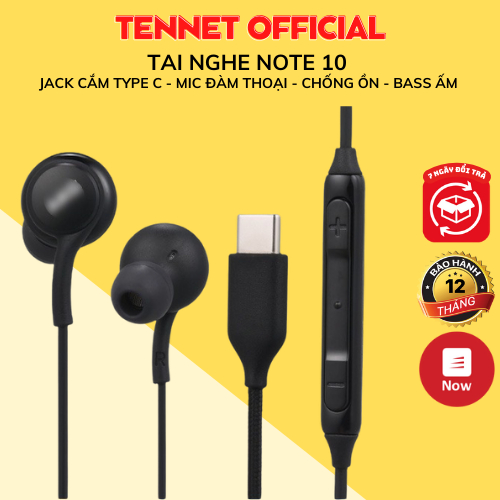 Tai nghe nhét tai Samsung Akg Note 10/S20/S21/S22 Cổng Type-C, Dây Dù, Có Mic Đàm Thoại, Fullbox, Bảo Hành 12 Tháng