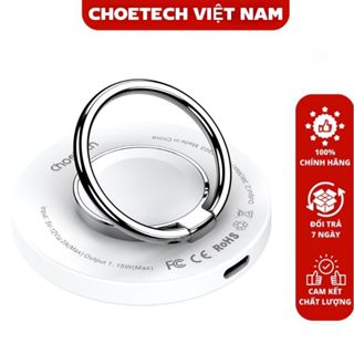 Nhẫn đỡ điện thoại Choetech T603 magsafe 2 in 1 tích hợp sạc không dây (hàng chính hãng)
