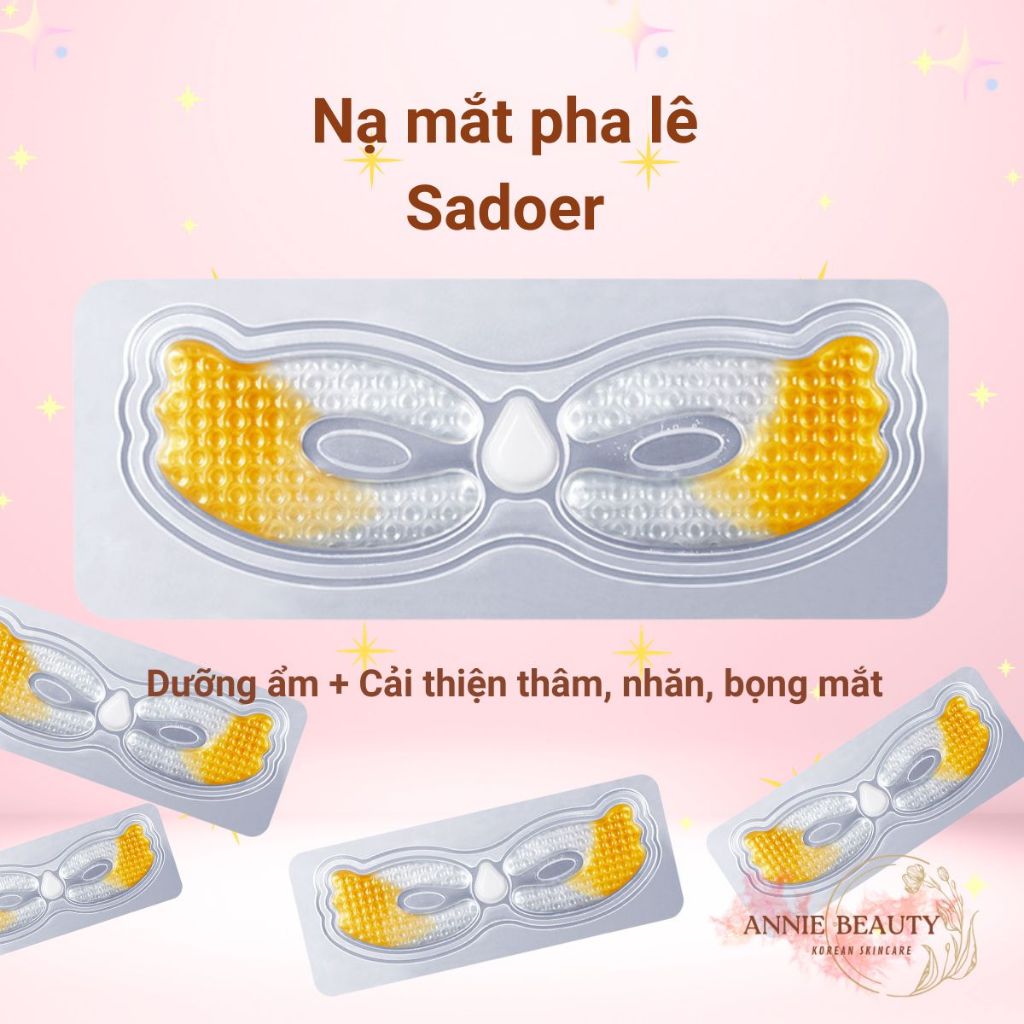 Mặt nạ mắt pha lê Sadoer cho đôi mắt tỏa sáng, dưỡng da mắt săn chắc, cải thiện bọng mắt, tâm mắt, nếp nhăn