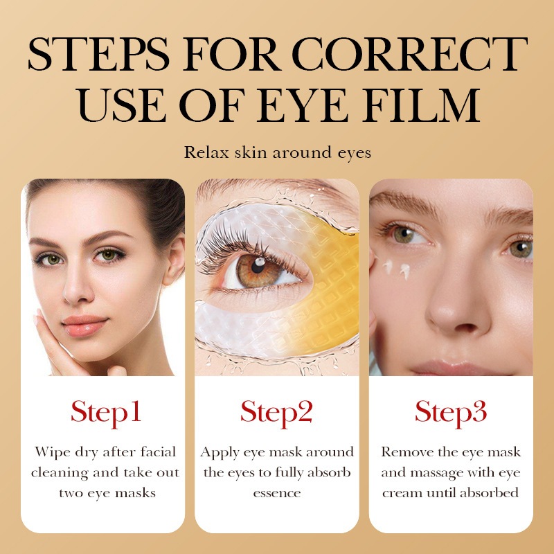 Mặt nạ mắt pha lê Sadoer cho đôi mắt tỏa sáng, dưỡng da mắt săn chắc, cải thiện bọng mắt, tâm mắt, nếp nhăn