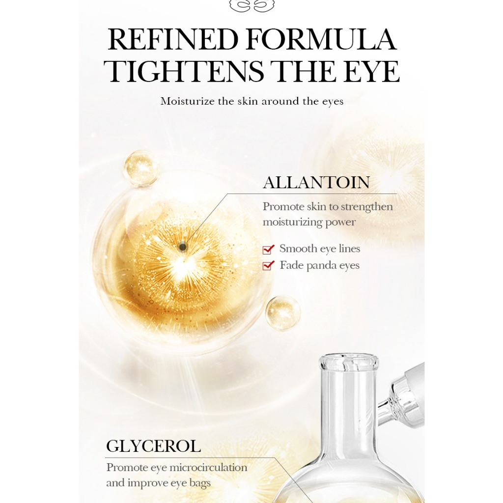 Mặt nạ mắt pha lê Sadoer cho đôi mắt tỏa sáng, dưỡng da mắt săn chắc, cải thiện bọng mắt, tâm mắt, nếp nhăn