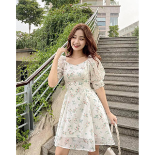 Đầm voan hoa Elly clothing