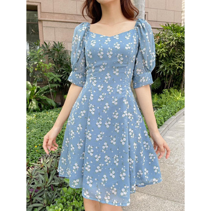 Đầm voan hoa Elly clothing