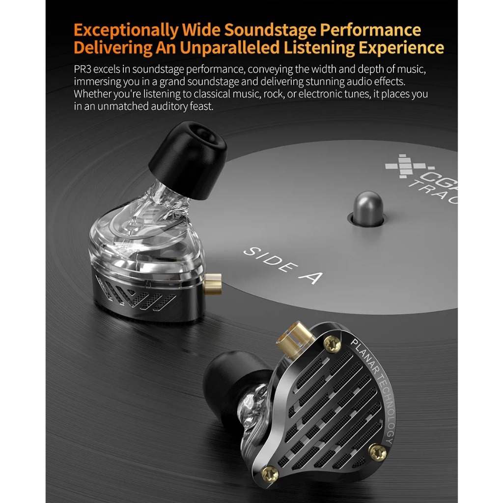 Tai nghe KZ PR3 In Ear 13.2MM Planar Driver Wired Earphones - With Micro