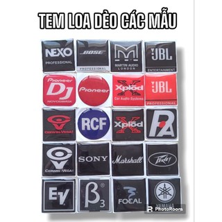 Tem loa dẻo 5x5 cm các mẫu