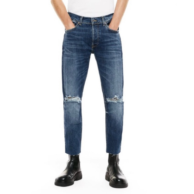 Quần jean nam Zara authentic RIPPED SKINNY size 31