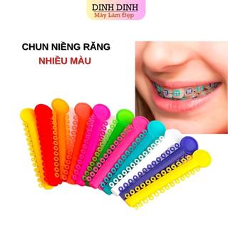 Chun niềng răng nhiều màu, thun niềng răng chỉnh nha, dây chun đơn gắn mắc cài