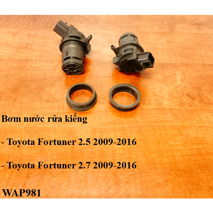 Bơm nước rửa kiếng Toyota Fortuner 2.5 2009-2016, Toyota Fortuner 2.7 2009-2016 (WAP981)
