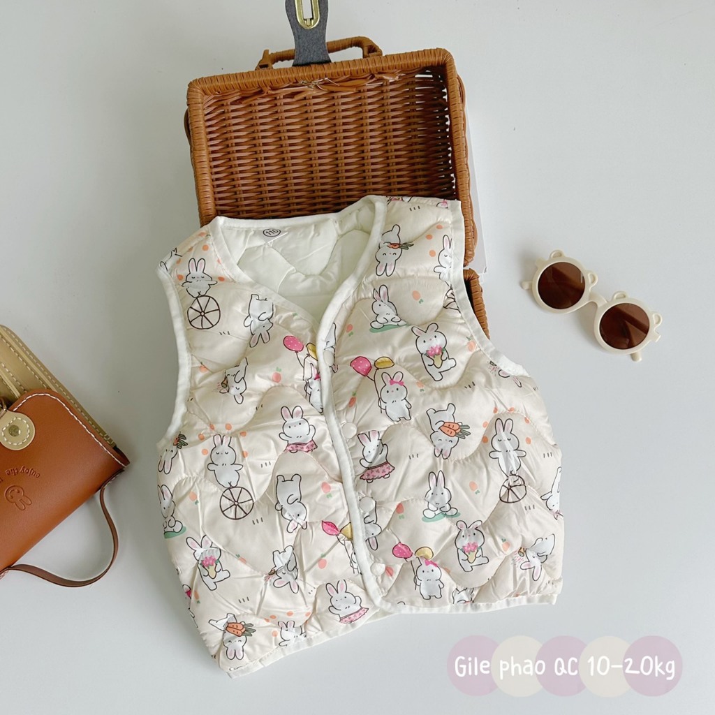 Áo phao gile Quảng châu cho bé trai bé gái