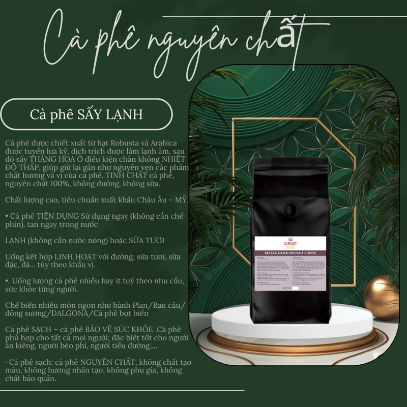 CÀ PHÊ SẤY LẠNH VỊ CHUẨN STARBUCKS 200g
