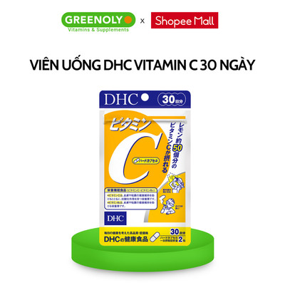 Viên Uống Hỗ Trợ Bổ Sung Vitamin C DHC hỗ trợ sáng da, giảm thâm và tăng đề kháng 30 Ngày