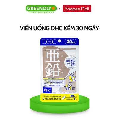 Viên Uống Kẽm DHC Zinc Hỗ Trợ Làm Đẹp Da, Khỏe Tóc, Tốt Cho Trí Não 30 Ngày