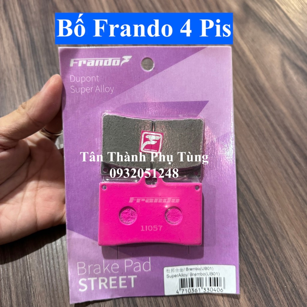 Bố thắng Frando, Ascossato chính hãng: Heo 2Pis /2Pit đối xứng, 4Pis/ 4Pit
