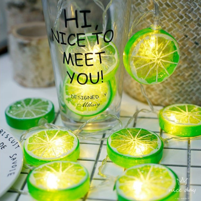 Đèn Led Hình Lát Chanh Độc Đáo Dùng Decor, Trang Trí Lễ Hội, Quán Cà Phê