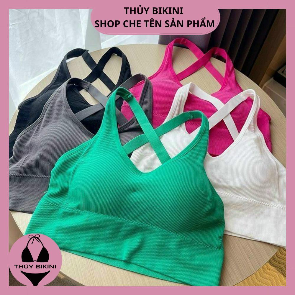 Áo bra dây mảnh đan chéo A7768