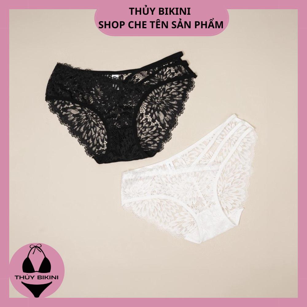Quần Lót Nữ THỦY BIKINI Ren Cánh Tiên 3 Dây Hông Quyến Rũ Q256