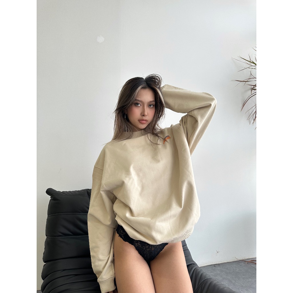 Áo nỉ unisex MIKENCO Script Sweater