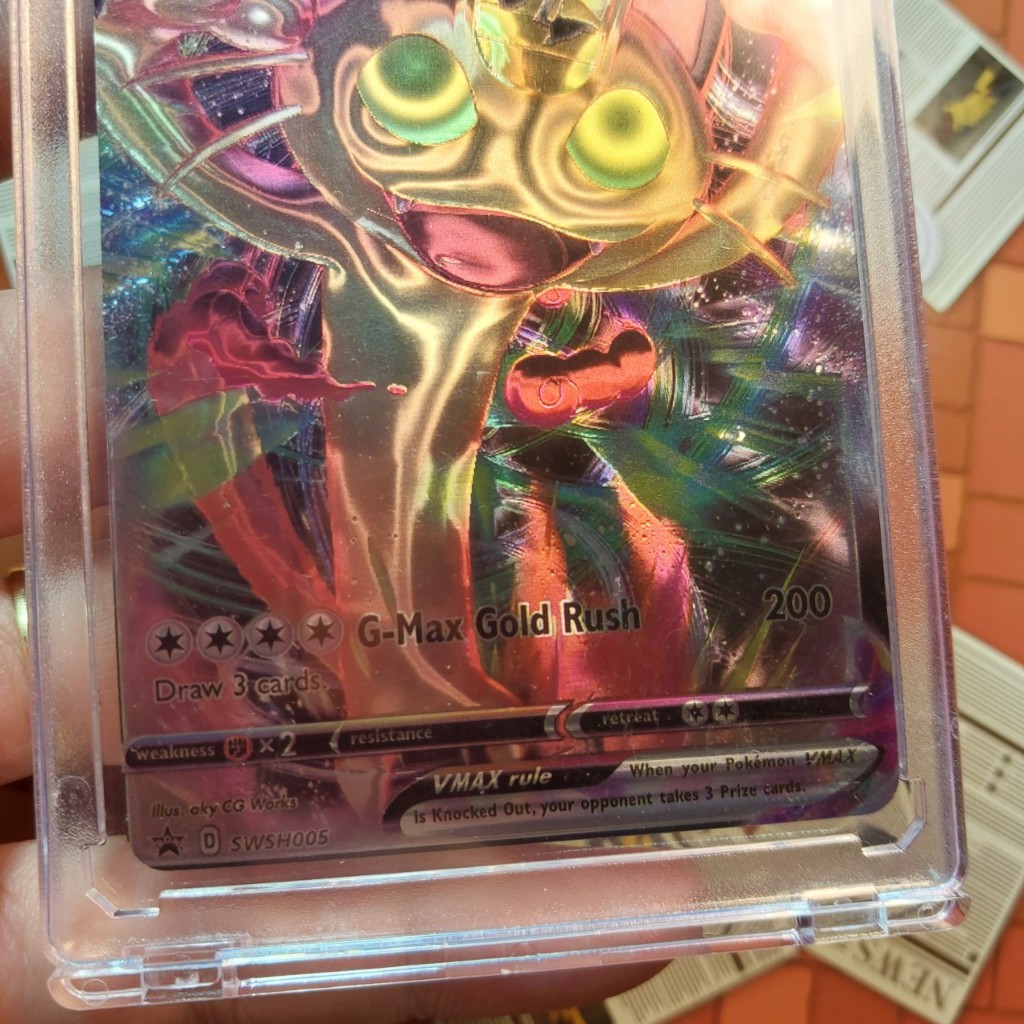 Thẻ nhôm Uta ánh 3D Full Art Meowth Vmax 005 2123 d44 1-1