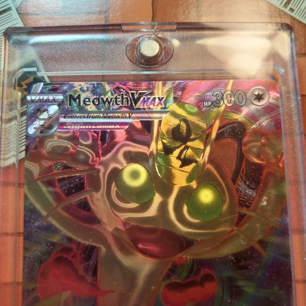 Thẻ nhôm Uta ánh 3D Full Art Meowth Vmax 005 2123 d44 1-1