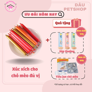 Xúc xích cho chó mèo đủ vị - Dâu Petshop
