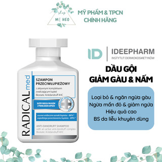 [ĐỦ BILL] Dầu gội đầu Radical med xanh giúp làm sạch tóc và da đầu, ngăn ngừa gàu và nấm 300ml