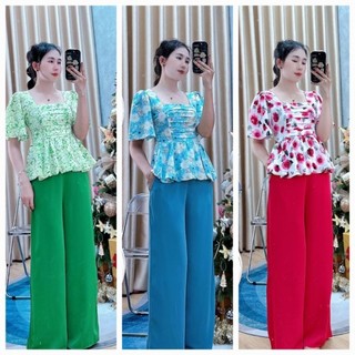 Bộ ngủ tay cánh dơi tung áo xèo xinh xinh/bộ xếp ly tay cánh dơi lụa mango hoa/bộ cánh dơi xinh