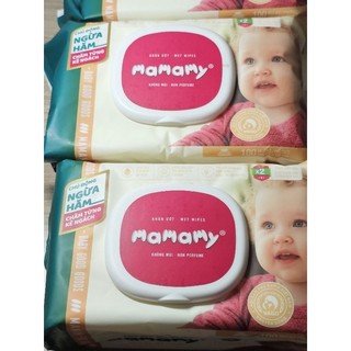 Khăn giấy ướt mamamy gói 100 tờ không mùi