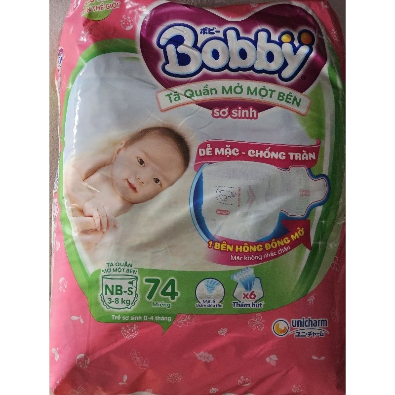 tã quần 1 bên bobby_mới NB70+6