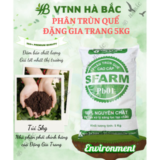 Phân Trùn Quế - Phân Bón Hữu Cơ SFARM PB01 Bọc 5KG Đặng Gia Trang - Đã Xử Lý, An Toàn, Dinh Dưỡng Cho Cây Trồng