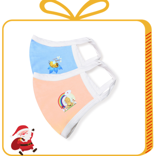 SET 2 KHẨU TRANG VẢI KHÁNG KHUẨN COTTON 100% BABIBOO - BTK006