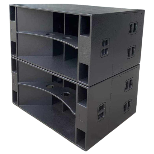 VỎ SUB HẦM 5 TẤC ĐÔI, 2 BASS 50CM, KT 120x90x60, VÁN ÉP CAO CẤP, 1 CÁI