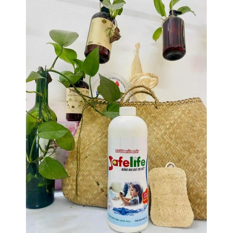 Nước rửa bát sinh học Safelife an toàn cho em bé