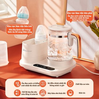 Mamahome Máy hâm sữa đa năng máy tiệt trùng bình sữa Ấm đun nước nhiệt độ không đổi hâm sữa,tiệt trùng,đun nước