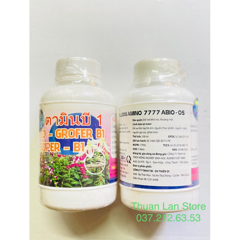 Vitamin B1 Grofer Thái Trắng Kích Rễ Dưỡng Cây chai 100ml