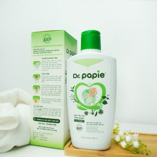 1 - 2 Chai Nước Tắm Gội Thảo Dược An Toàn Cho Trẻ Sơ Sinh Dr.Papie 230ml (Việt Nam)