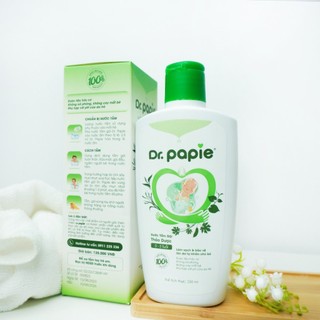 COMBO 2 Chai Nước Tắm Gội Thảo Dược An Toàn Cho Trẻ Sơ Sinh Dr.Papie (230ml/ Chai) (Việt Nam)