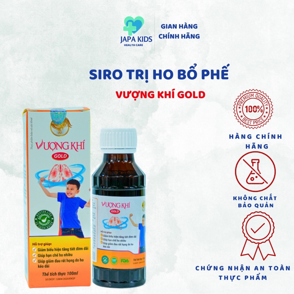 Cao Lỏng Vượng Khí Siro Ho Cho Bé Bổ Phế Giảm Ho Ngăn Ngừa Các Bệnh Hô Hấp Giúp Bé Khoẻ Mạnh