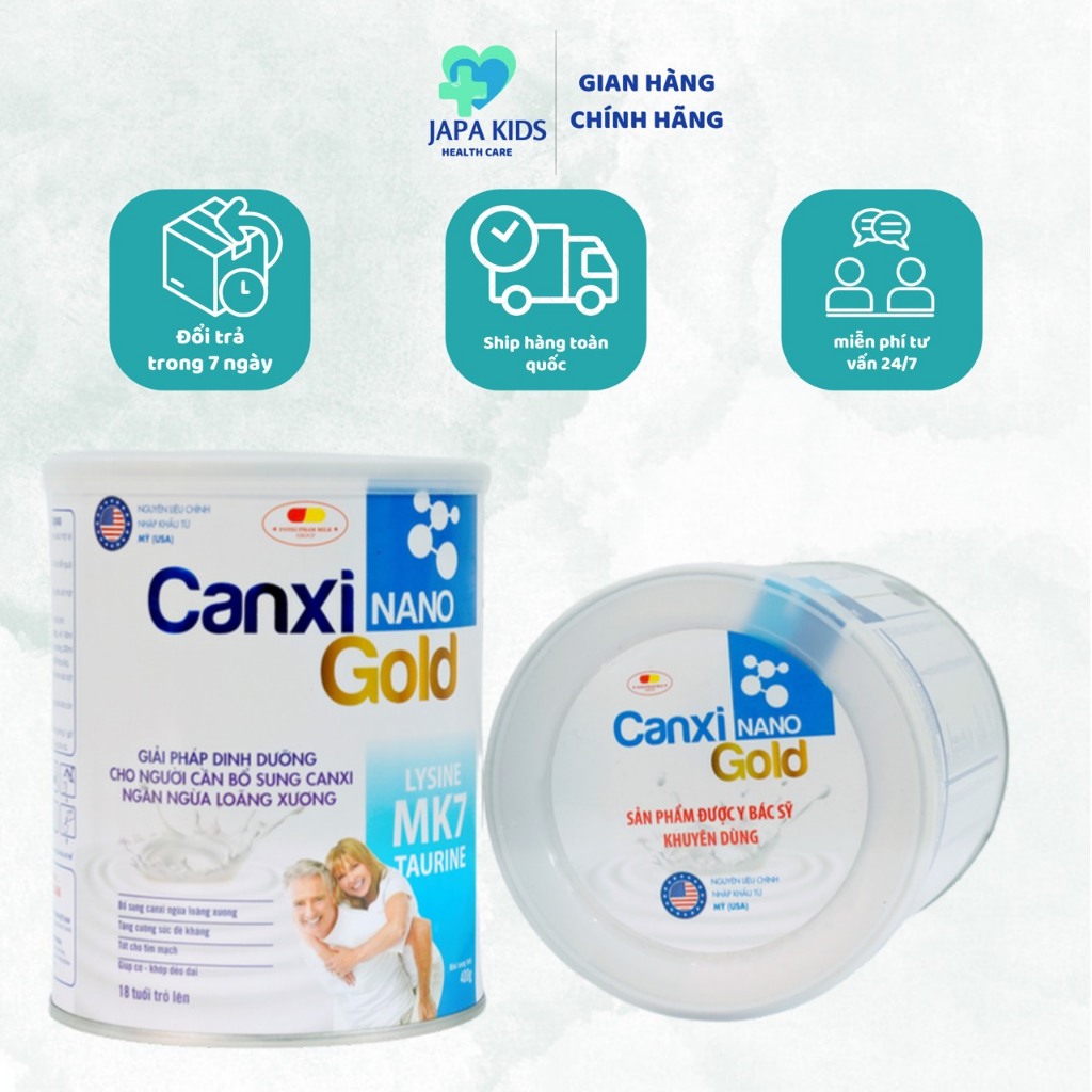 Sữa Bột Cho Người Lớn Sữa Cho Người Lớn Tuổi Bổ Sung CanXi CanXi Nano Gold Chính Hãng