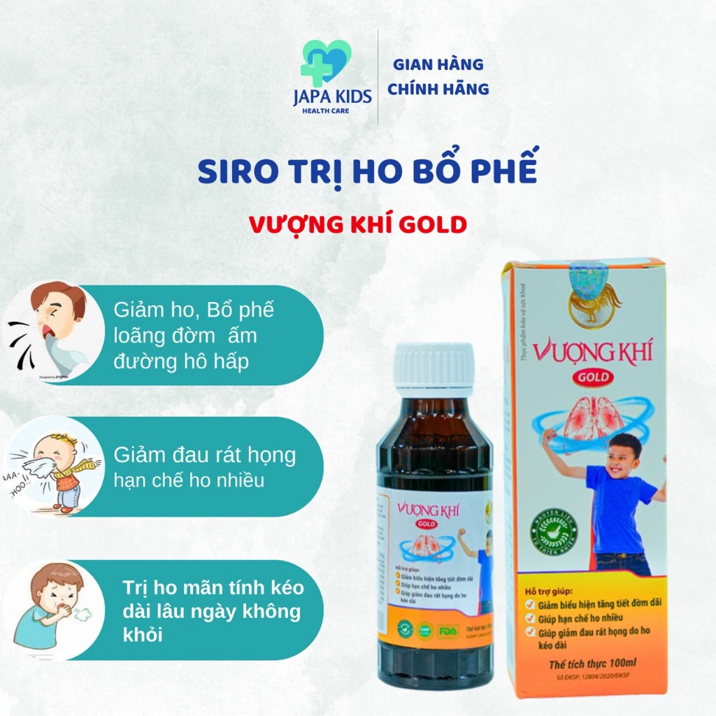 Cao Lỏng Vượng Khí Siro Ho Cho Bé Bổ Phế Giảm Ho Ngăn Ngừa Các Bệnh Hô Hấp Giúp Bé Khoẻ Mạnh