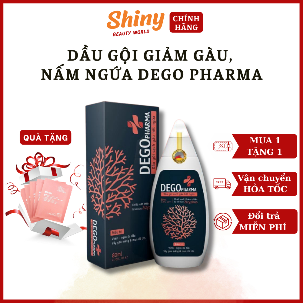 Dầu gội giảm gàu, nấm ngứa Dego Pharma - Dầu gội đầu giảm nấm, á sừng, vảy nến, gàu dứt điểm - Shiny Beauty World