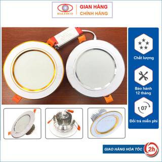 Đèn Led  Âm Trần 3W- 7W 3 Chế Độ Sáng Đế Tản, Đế Đúc, Đèn Mắt Trâu Trang Trí Trần Thạch Cao