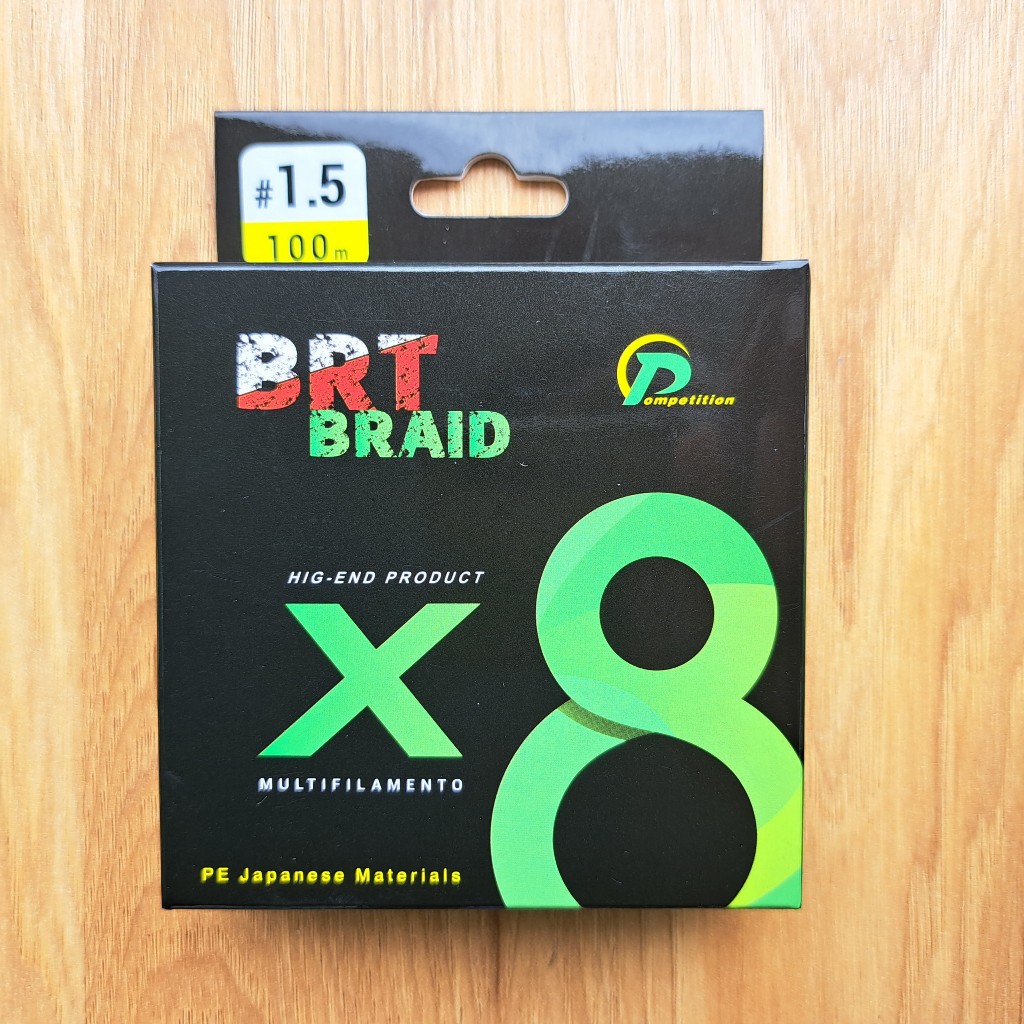 Dây câu lure PE BRT BRAID X8 100 mét chuyên lure cá Lóc, Chẻm size chuẩn