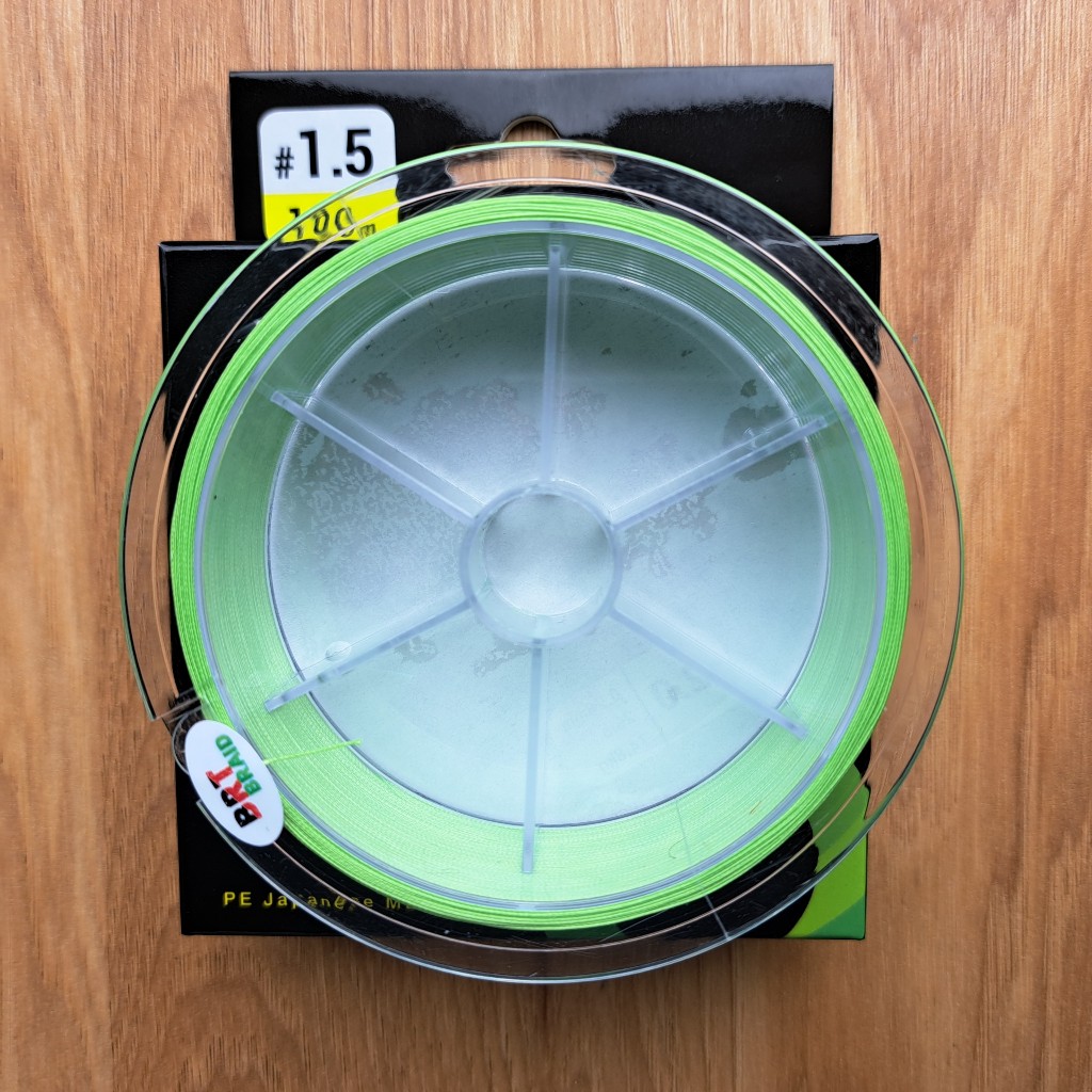 Dây câu lure PE BRT BRAID X8 100 mét chuyên lure cá Lóc, Chẻm size chuẩn