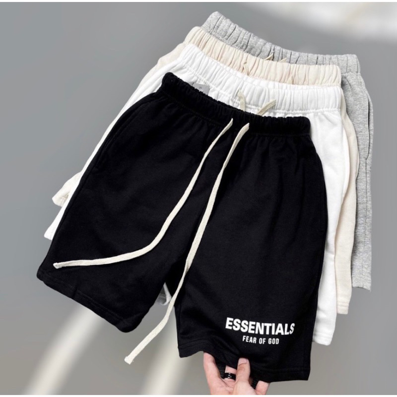 Quần Essentials trẻ trung năng động thể thao dày dặn, short nam nữ dễ phối full tag