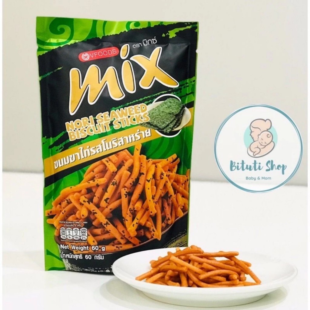 Bim bim que Mix Vfoods Thái Lan 60g các vị