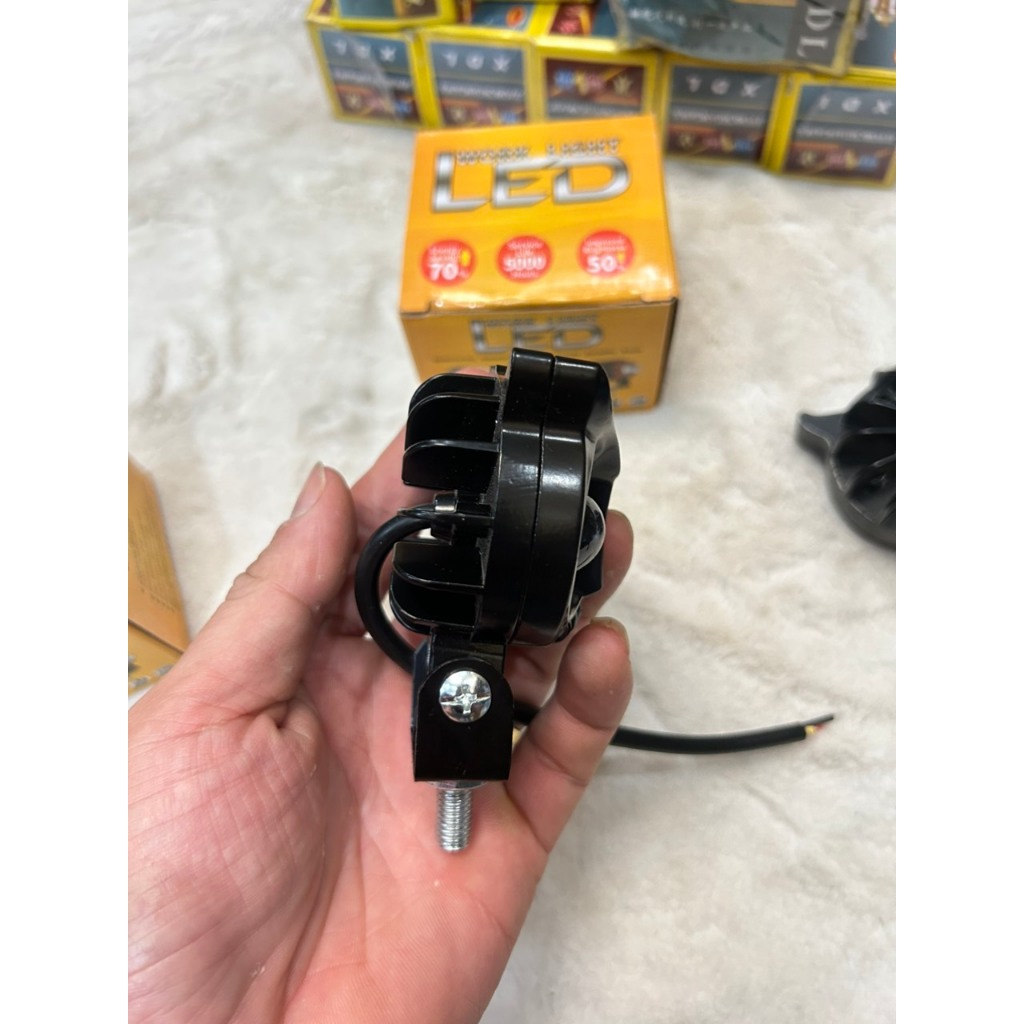 Đèn led trợ sáng mắt cú dùng chung điện 12v và 24v