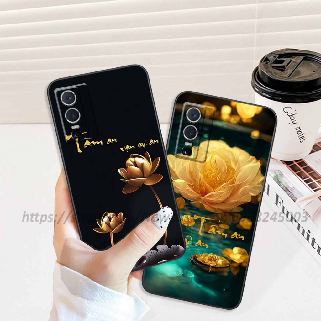 Ốp lưng Vivo Y16 / Y16 4G / Y36 / Y78 in hình thư pháp,tâm an vạn sự an giản dị