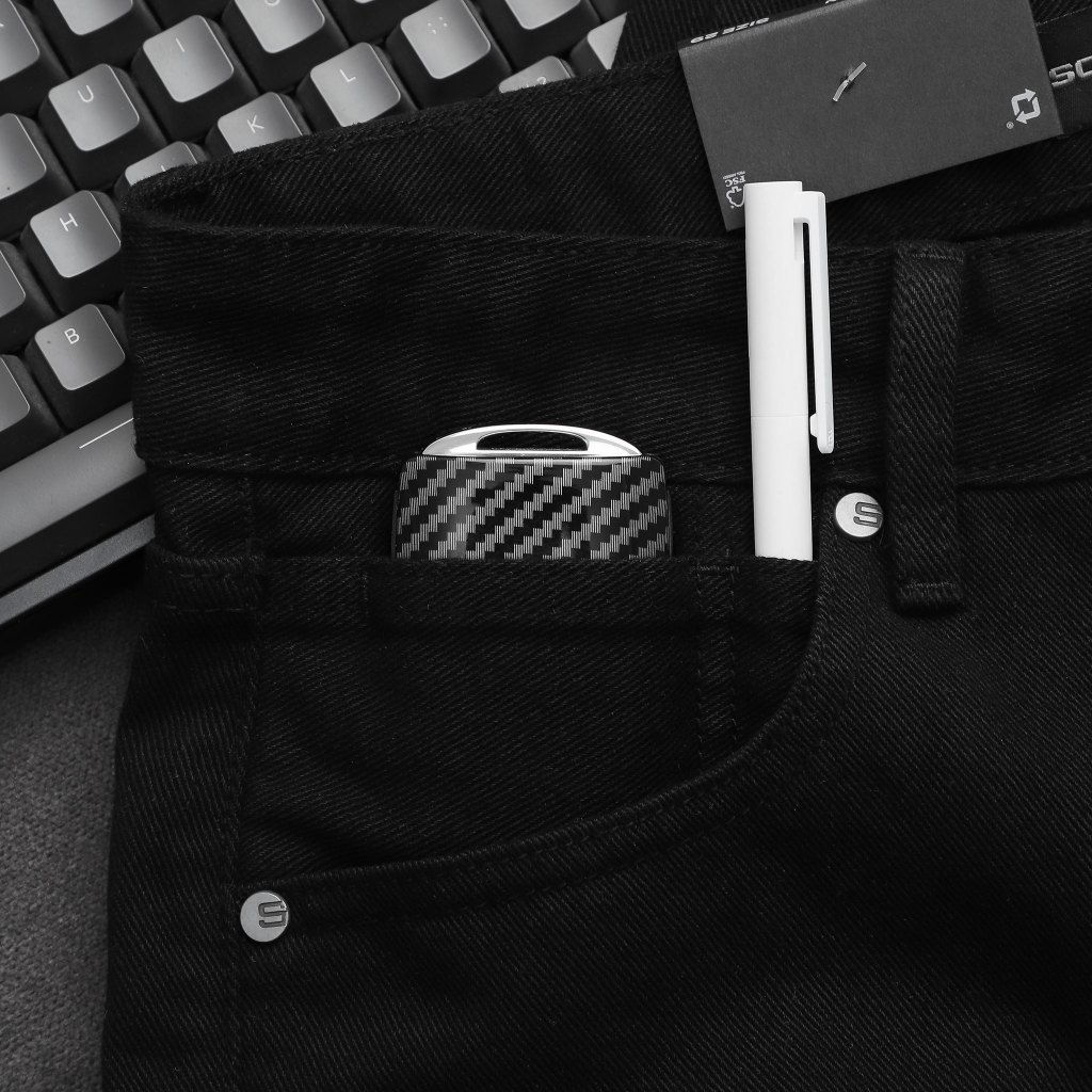 Quần Jean Nam Straight Standard Black, Chất Vải Jean Cotton Thoải Mái